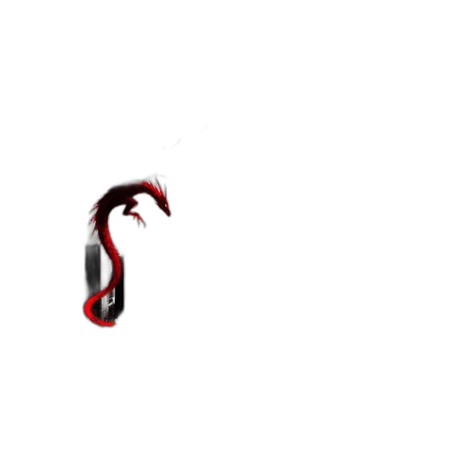 dragon, hair, creature, weapon transparent PNG cut-out