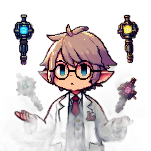 staff, weapon, robot, creature transparent PNG cut-out