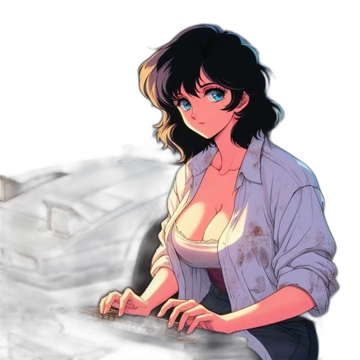 dress, jacket, weapon, robot transparent PNG cut-out