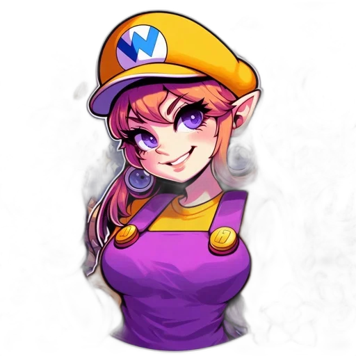 staff, hat, dress, face transparent PNG cut-out