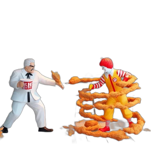food, concept art, 3d render, fire transparent PNG cut-out