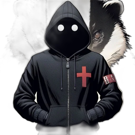 jacket, staff, mask, concept art transparent PNG cut-out