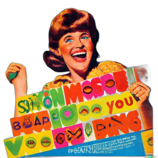 poster, fictional, 1950s, italian transparent PNG cut-out