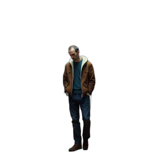 jacket, staff, animal, face transparent PNG cut-out