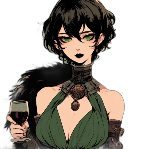 staff, dress, weapon, fantasy art transparent PNG cut-out