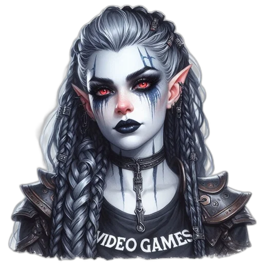 face, pixel art, fantasy art, concept art transparent PNG cut-out