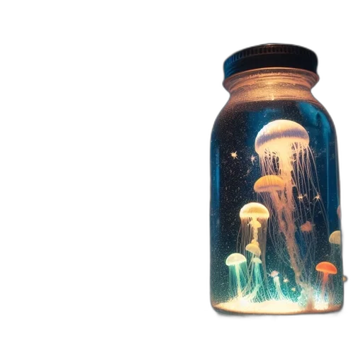 bottle, dress, concept art, 3d render transparent PNG cut-out