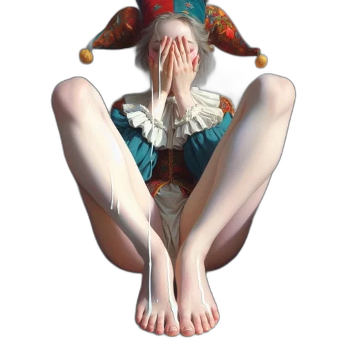 dress, face, mask, shoes transparent PNG cut-out