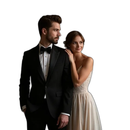 dress, photorealistic, earth tones, dark transparent PNG cut-out
