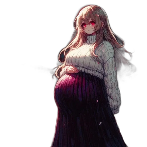 dress, creature, concept art, watercolor transparent PNG cut-out