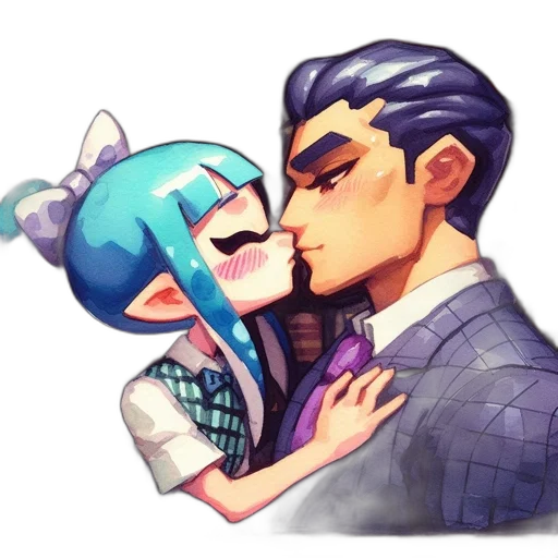 watercolor, anime, pixel art, concept art transparent PNG cut-out