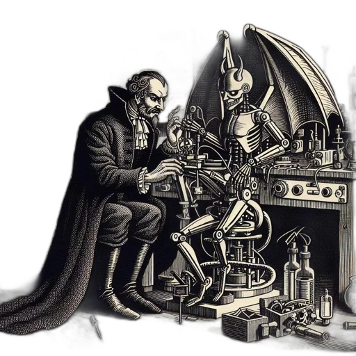 robot, concept art, fantasy art, comic book art transparent PNG cut-out