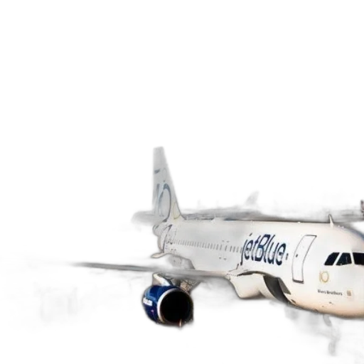 3d render, photorealistic, concept art, jetblue transparent PNG cut-out