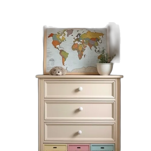furniture, watercolor, 3d render, earth tones transparent PNG cut-out