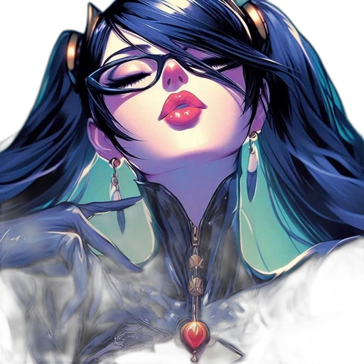 face, jewelry, staff, comic book art transparent PNG cut-out