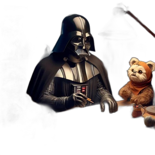 concept art, fantasy art, comic book art, 3d render transparent PNG cut-out