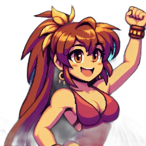 staff, anime, pixel art, cartoon transparent PNG cut-out