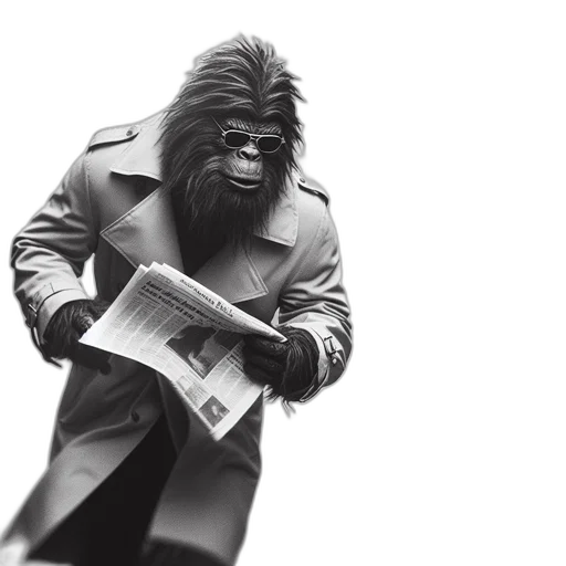 jacket, animal, creature, concept art transparent PNG cut-out