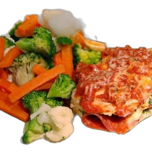 food, photorealistic, plate, featuring transparent PNG cut-out