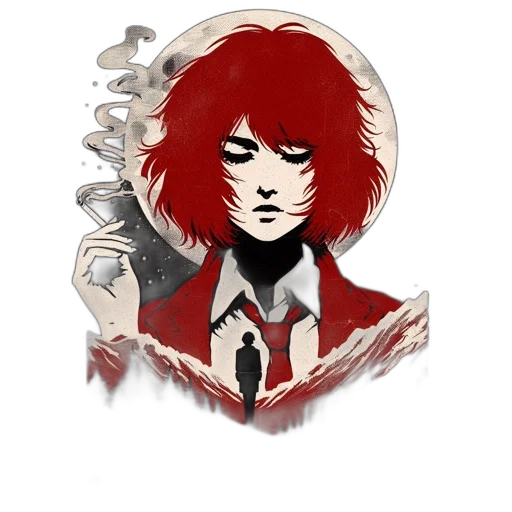 jacket, staff, pixel art, anime transparent PNG cut-out