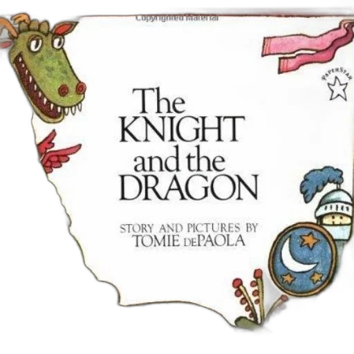 dragon, knight, book, cover transparent PNG cut-out