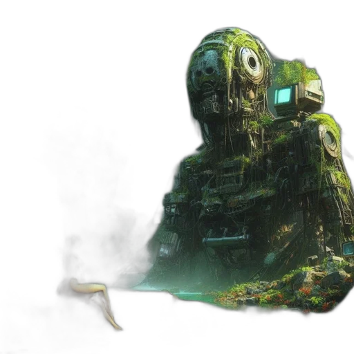 robot, creature, mask, face transparent PNG cut-out