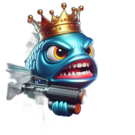 weapon, crown, concept art, 3d render transparent PNG cut-out