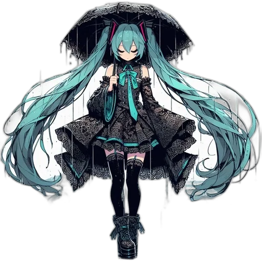 umbrella, staff, jacket, robot transparent PNG cut-out