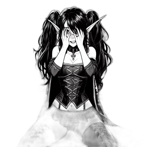 mask, dress, crown, creature transparent PNG cut-out