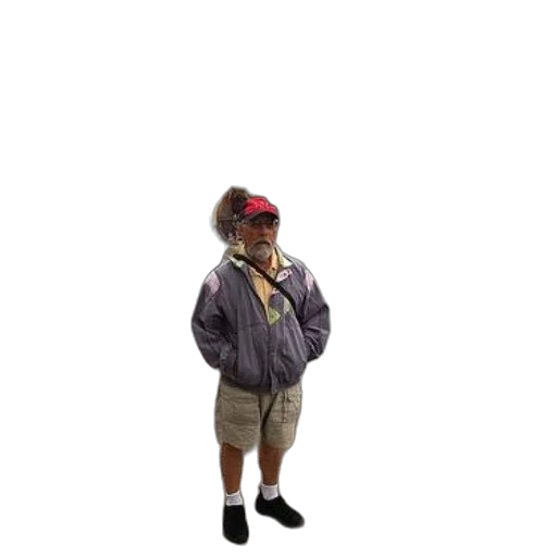 jacket, hat, staff, animal transparent PNG cut-out