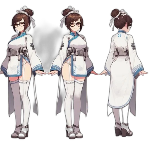 dress, staff, jacket, concept art transparent PNG cut-out