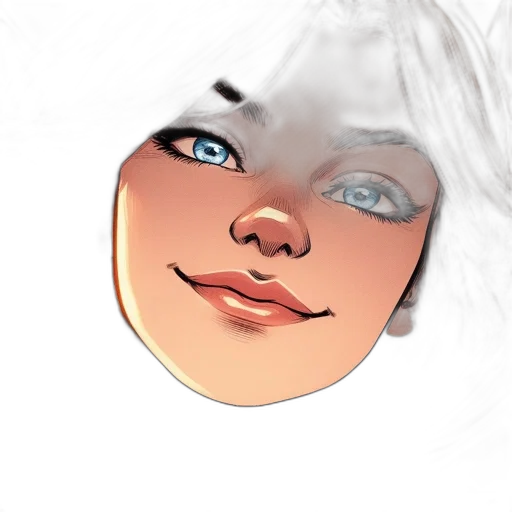 face, mask, hair, photorealistic transparent PNG cut-out