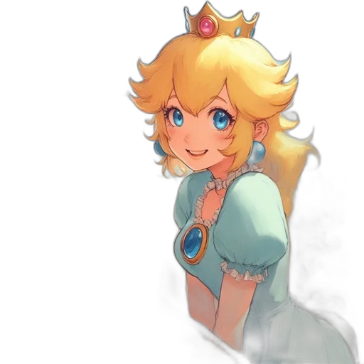 crown, dress, staff, face transparent PNG cut-out