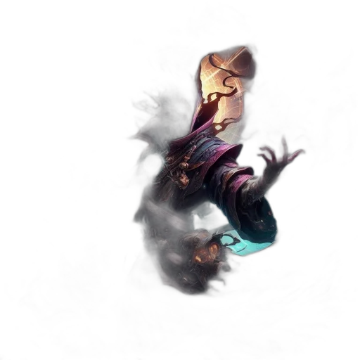 dragon, creature, mask, staff transparent PNG cut-out