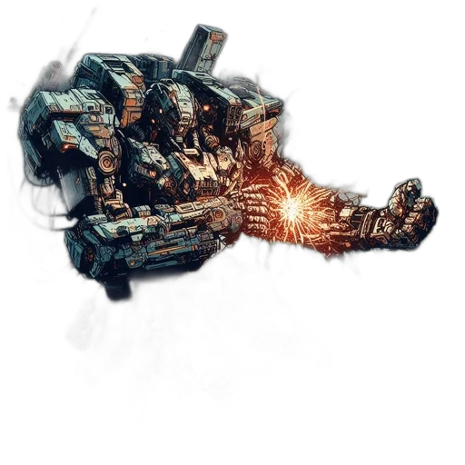 robot, weapon, dragon, creature transparent PNG cut-out