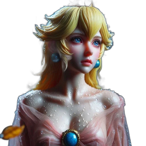 dress, jewelry, crown, concept art transparent PNG cut-out