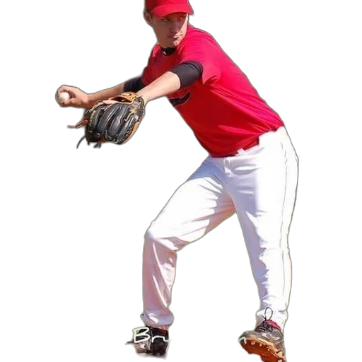 staff, photorealistic, baseball, player transparent PNG cut-out