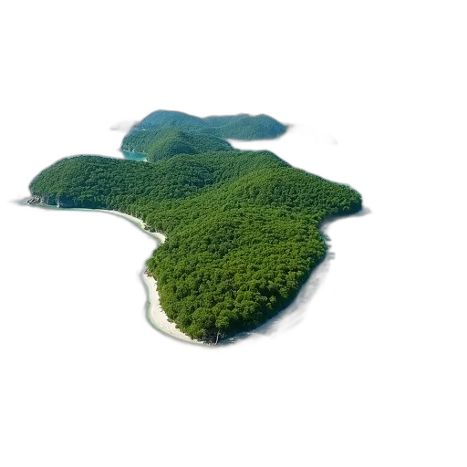 tree, crown, 3d render, concept art transparent PNG cut-out