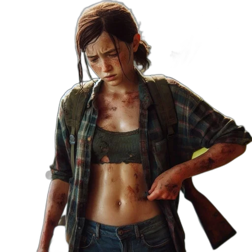 jacket, weapon, concept art, photorealistic transparent PNG cut-out