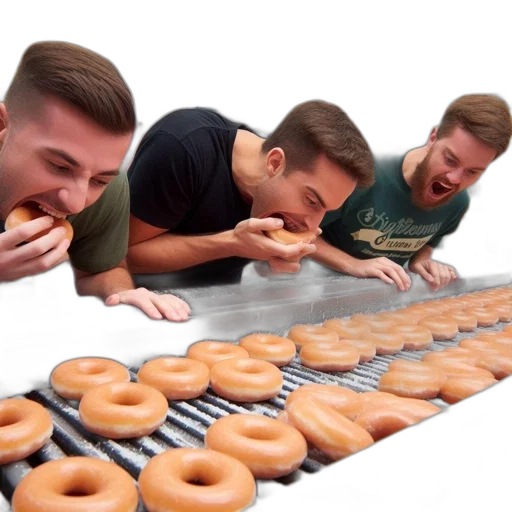 food, weapon, 3d render, three transparent PNG cut-out