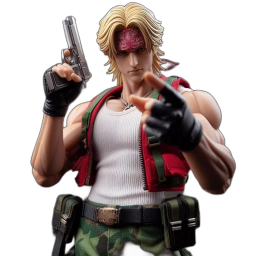 weapon, jacket, face, staff transparent PNG cut-out