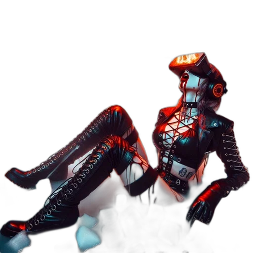 robot, jacket, shoes, mask transparent PNG cut-out