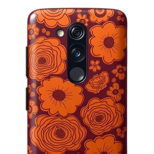 flower, orange, maroon, floral transparent PNG cut-out