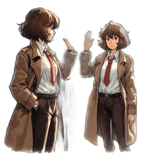 jacket, staff, weapon, concept art transparent PNG cut-out