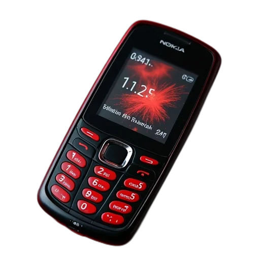 red, black, nokia, asha transparent PNG cut-out