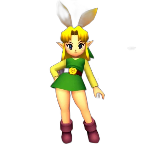dress, staff, hat, weapon transparent PNG cut-out