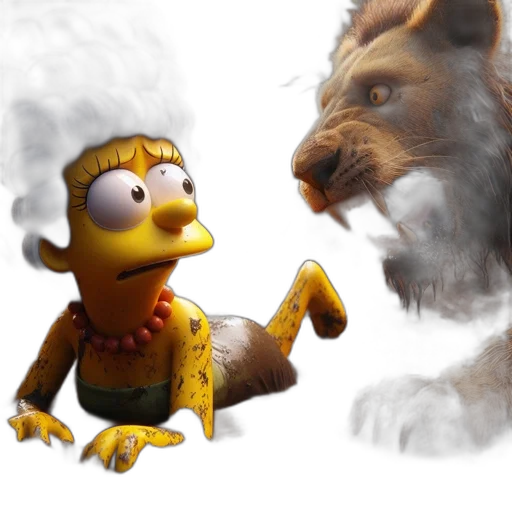 animal, creature, concept art, 3d render transparent PNG cut-out
