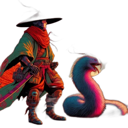 dragon, staff, sword, weapon transparent PNG cut-out