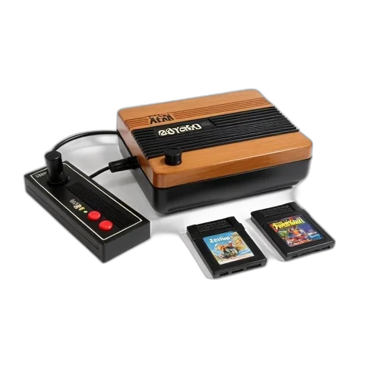 vintage, atari, 2600, game transparent PNG cut-out