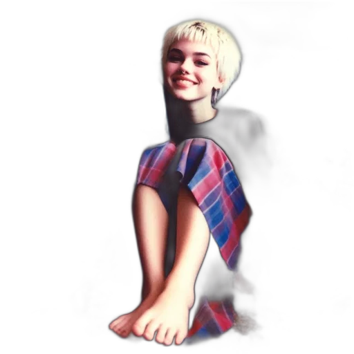 dress, shoes, face, creature transparent PNG cut-out